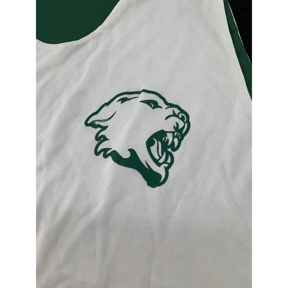 Alleson Athletic Youth Reversible Basketball Jersey‎ Green White Panther Size L